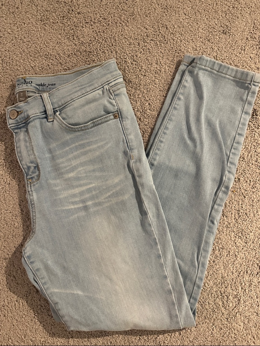 New York & Company Light Wash Ankle Crop Jeans